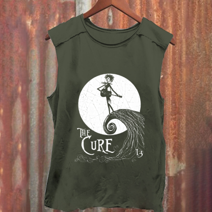 Unisex Vintage Washed  The Cure Band Tank Top
