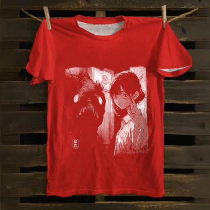 Unisex Vintage  Lollypop Girl Cotton T-Shirt