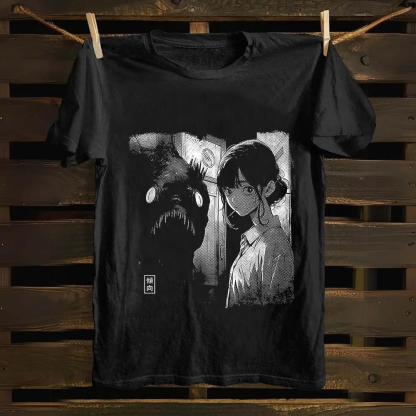 Unisex Vintage  Lollypop Girl Cotton T-Shirt