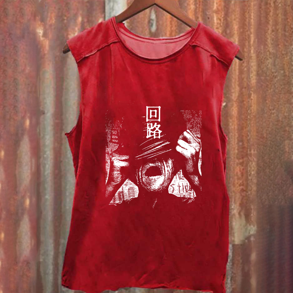 Unisex Vintage Washed  Pulse Tank Top