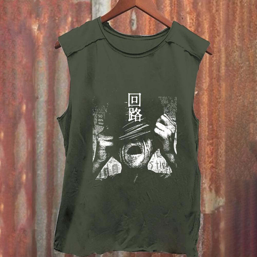 Unisex Vintage Washed  Pulse Tank Top