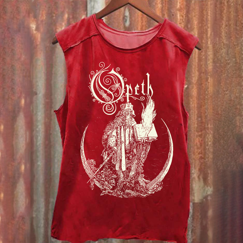 Unisex Vintage Washed Opeth Band Tank Top