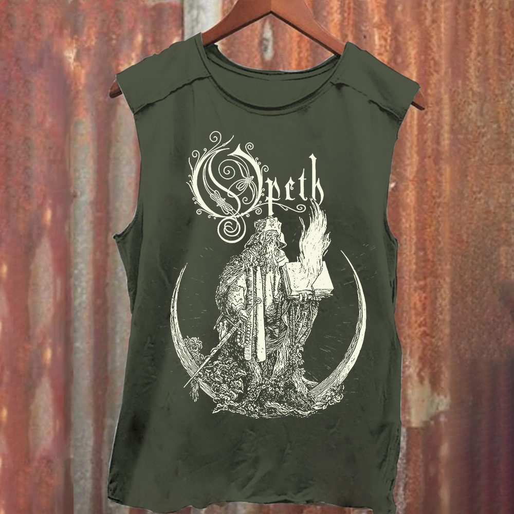 Unisex Vintage Washed Opeth Band Tank Top