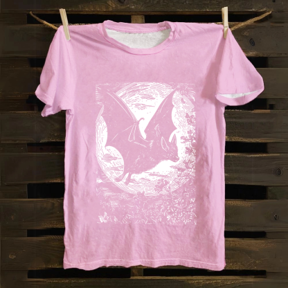 Unisex Vintage  Medieval Bat Cotton T-Shirt