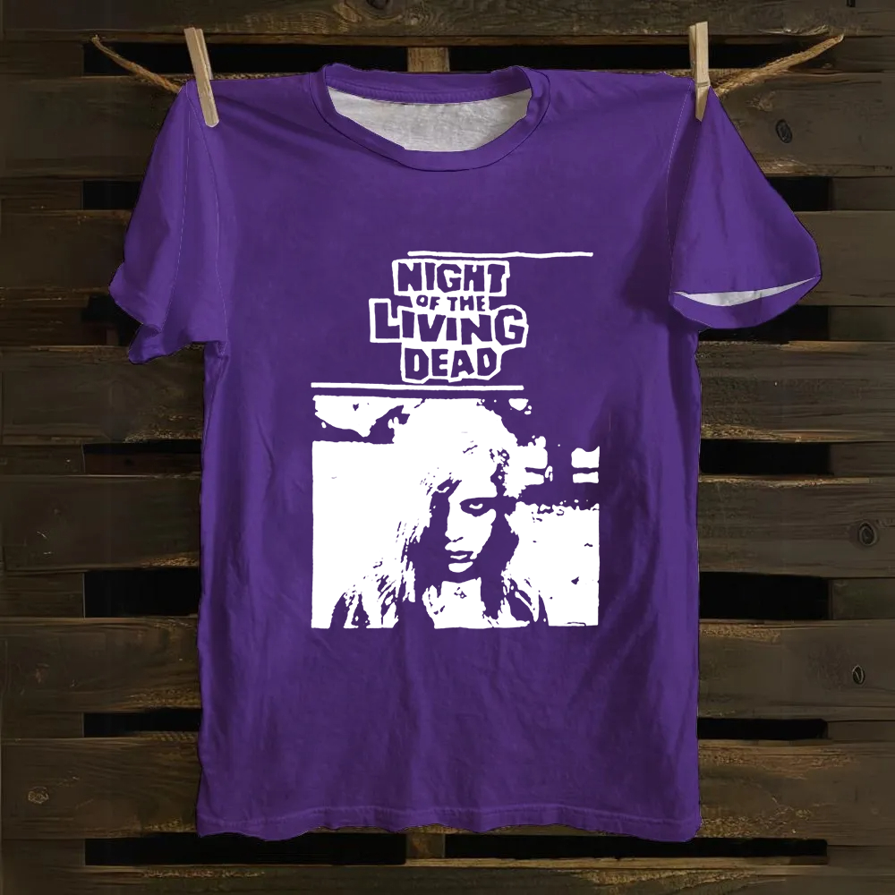 Unisex Vintage  Night of the living dead 1990 horror movie Cotton T-Shirt