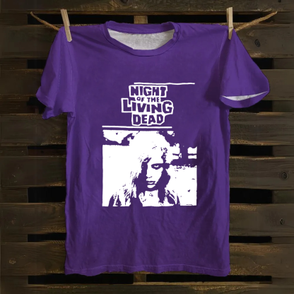 Unisex Vintage  Night of the living dead 1990 horror movie Cotton T-Shirt