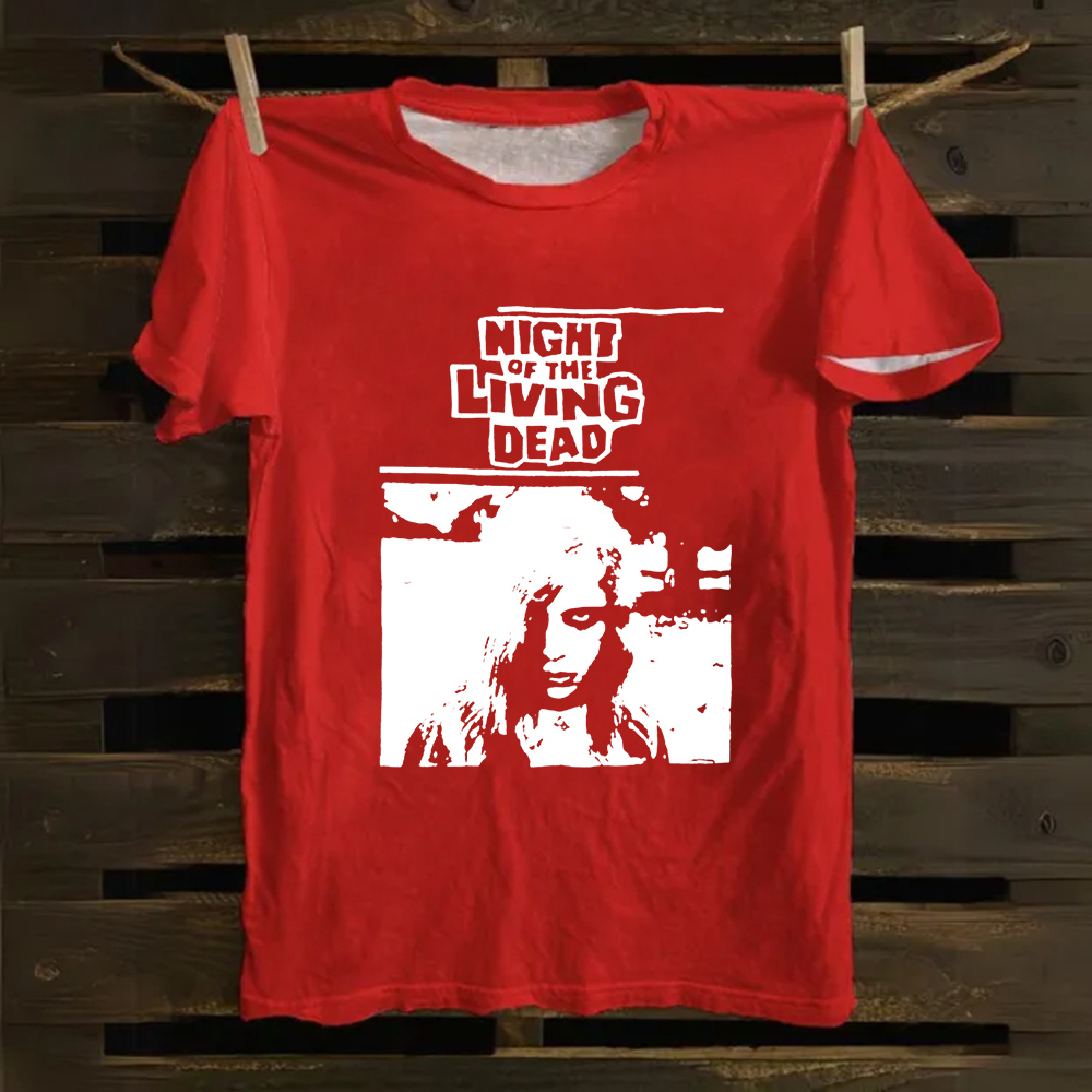 Unisex Vintage  Night of the living dead 1990 horror movie Cotton T-Shirt