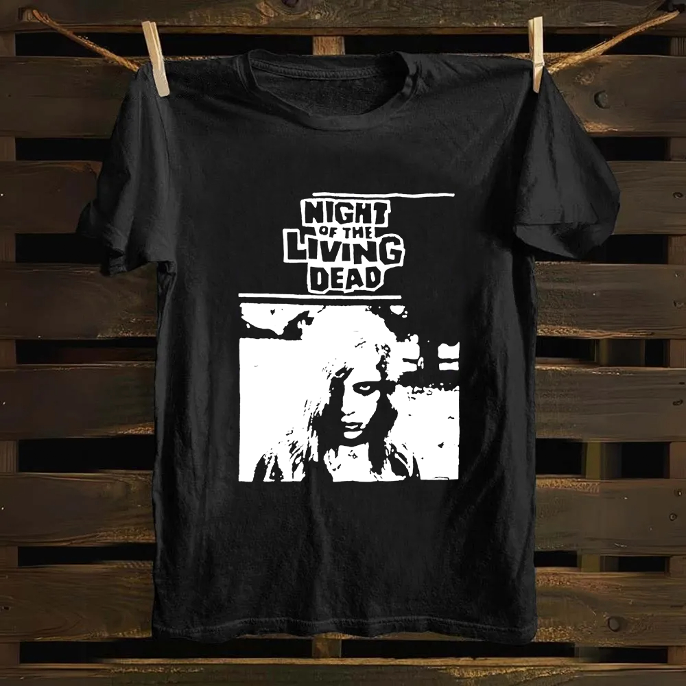 Unisex Vintage  Night of the living dead 1990 horror movie Cotton T-Shirt