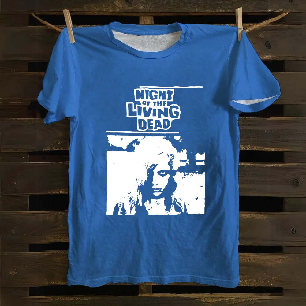 Unisex Vintage  Night of the living dead 1990 horror movie Cotton T-Shirt