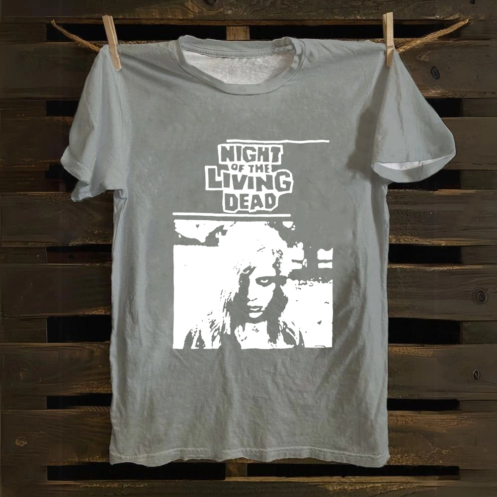 Unisex Vintage  Night of the living dead 1990 horror movie Cotton T-Shirt