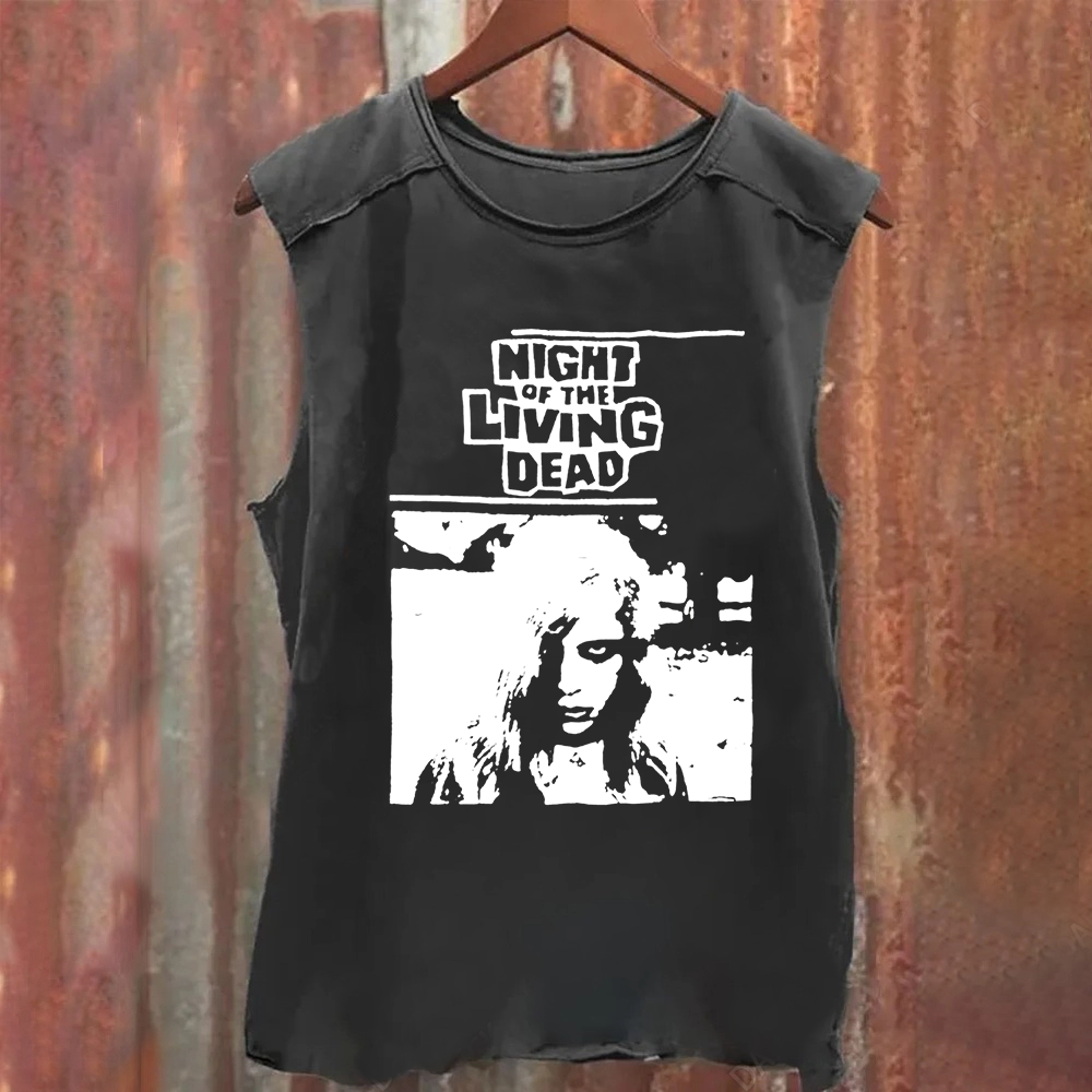 Unisex Vintage Washed  Night of the living dead 1990 horror movie Tank Top
