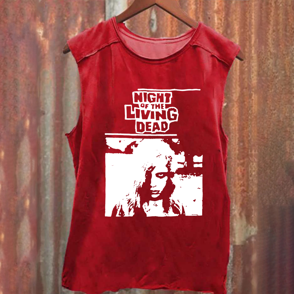 Unisex Vintage Washed  Night of the living dead 1990 horror movie Tank Top