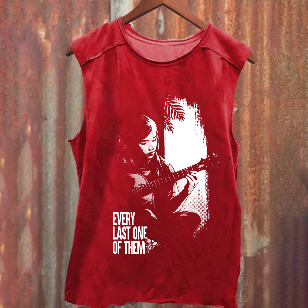 Unisex Vintage Washed  Every Last One Of Them Horror Movie  Tank Top