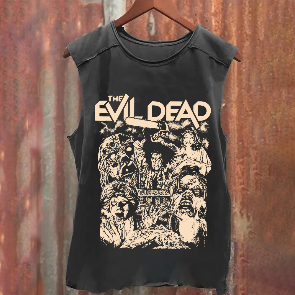 Unisex Vintage Washed Evil Dead Tank Top