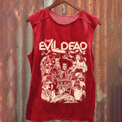 Unisex Vintage Washed Evil Dead Tank Top