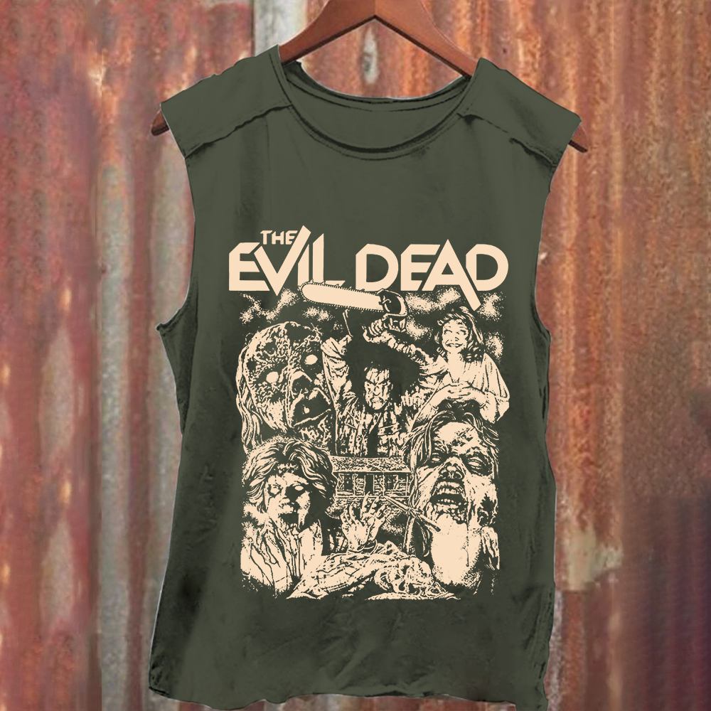 Unisex Vintage Washed Evil Dead Tank Top