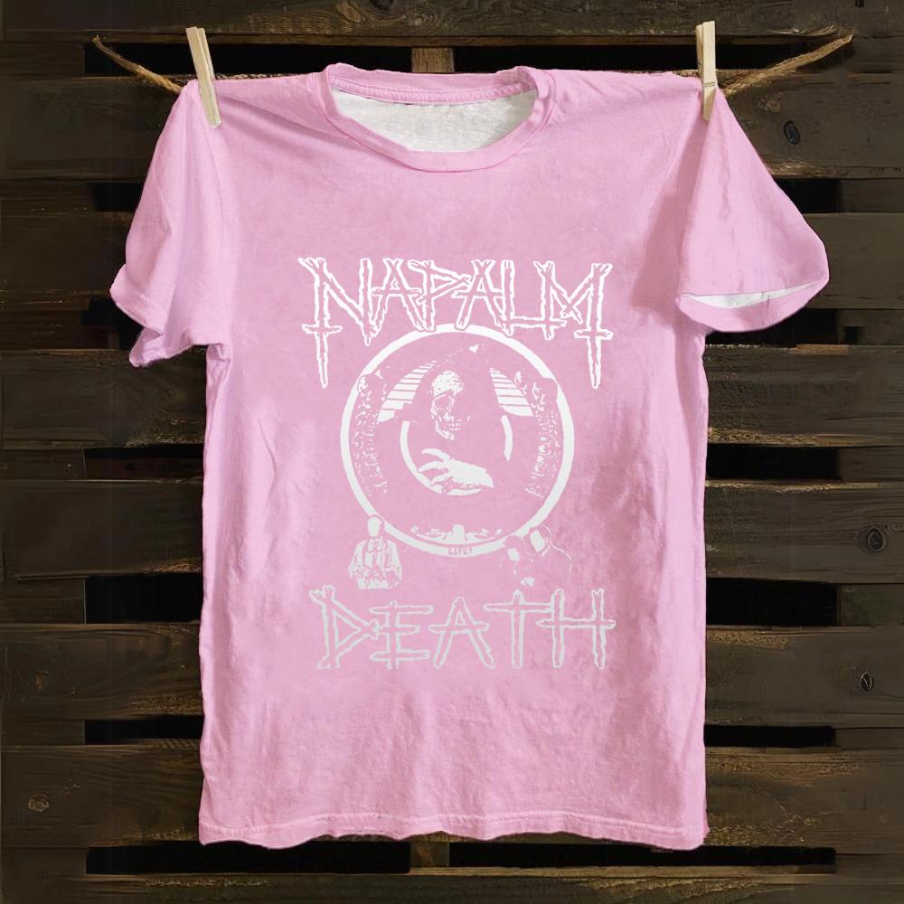 Unisex Vintage  Napalm Death Ban Cotton T-Shirt