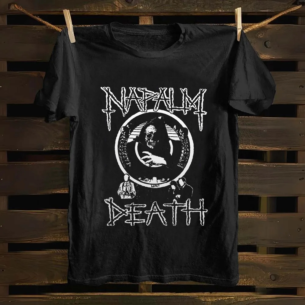 Unisex Vintage  Napalm Death Ban Cotton T-Shirt