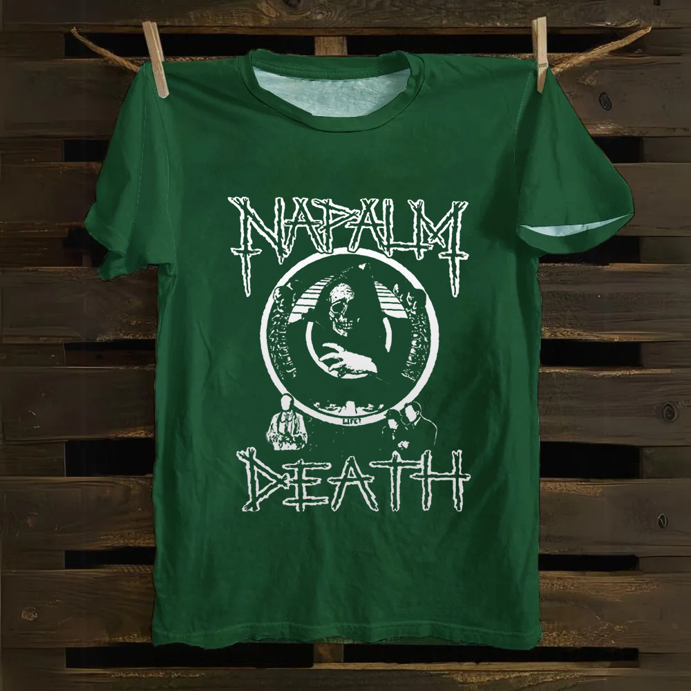 Unisex Vintage  Napalm Death Ban Cotton T-Shirt