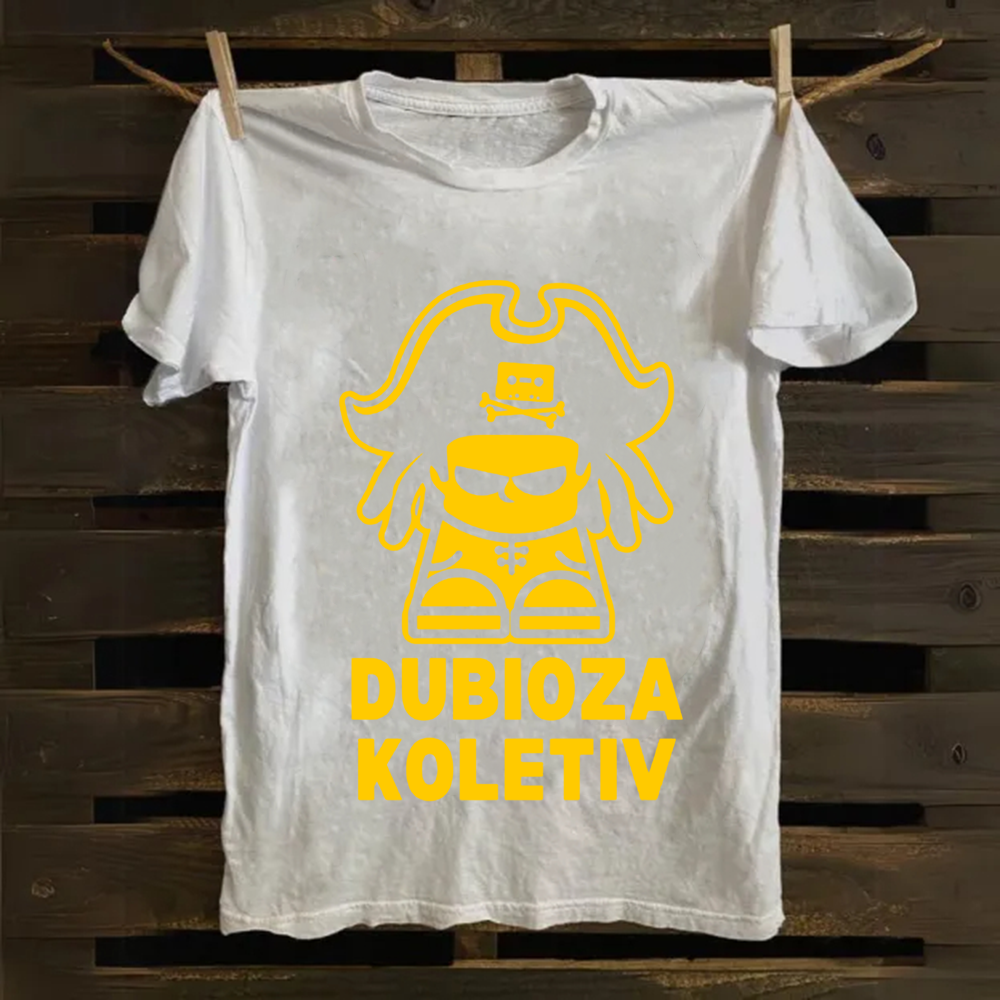 Unisex Vintage Dubioza Kolektiv Band Cotton T-Shirt