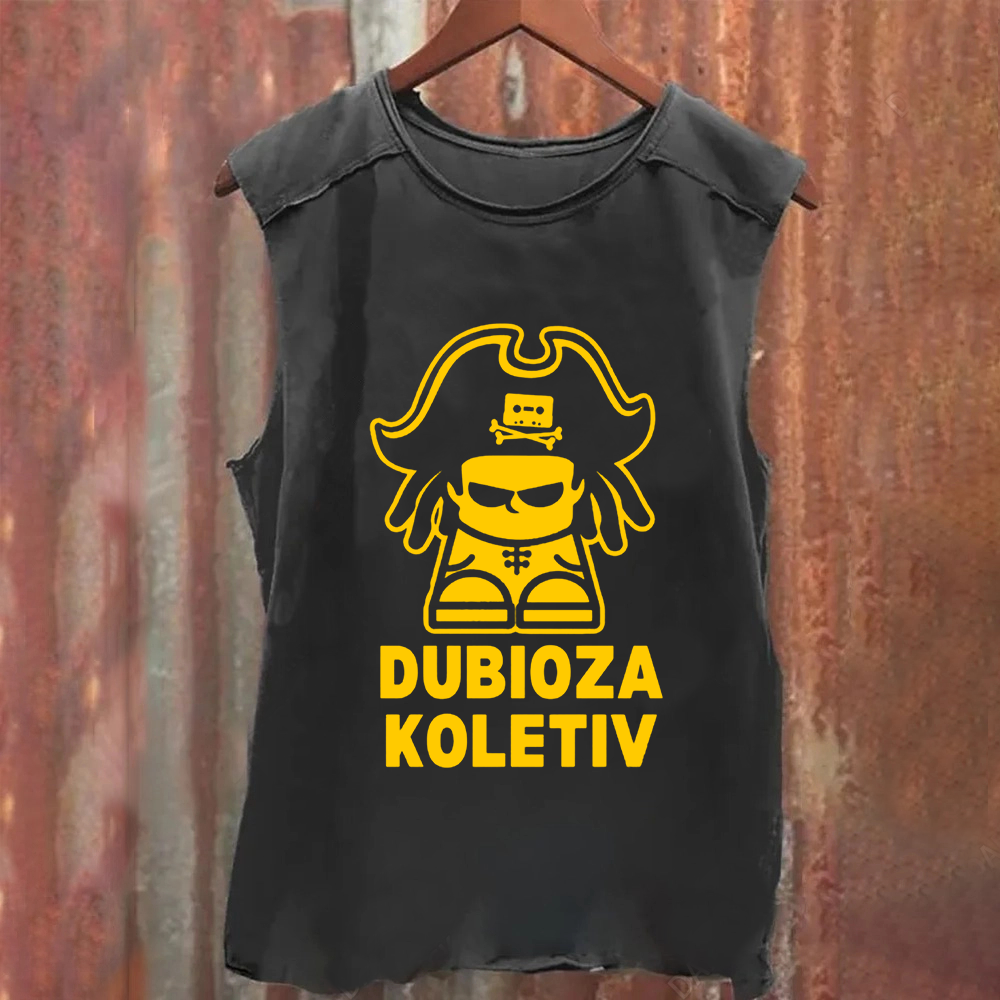 Unisex Vintage Washed Dubioza Kolektiv Band Tank Top