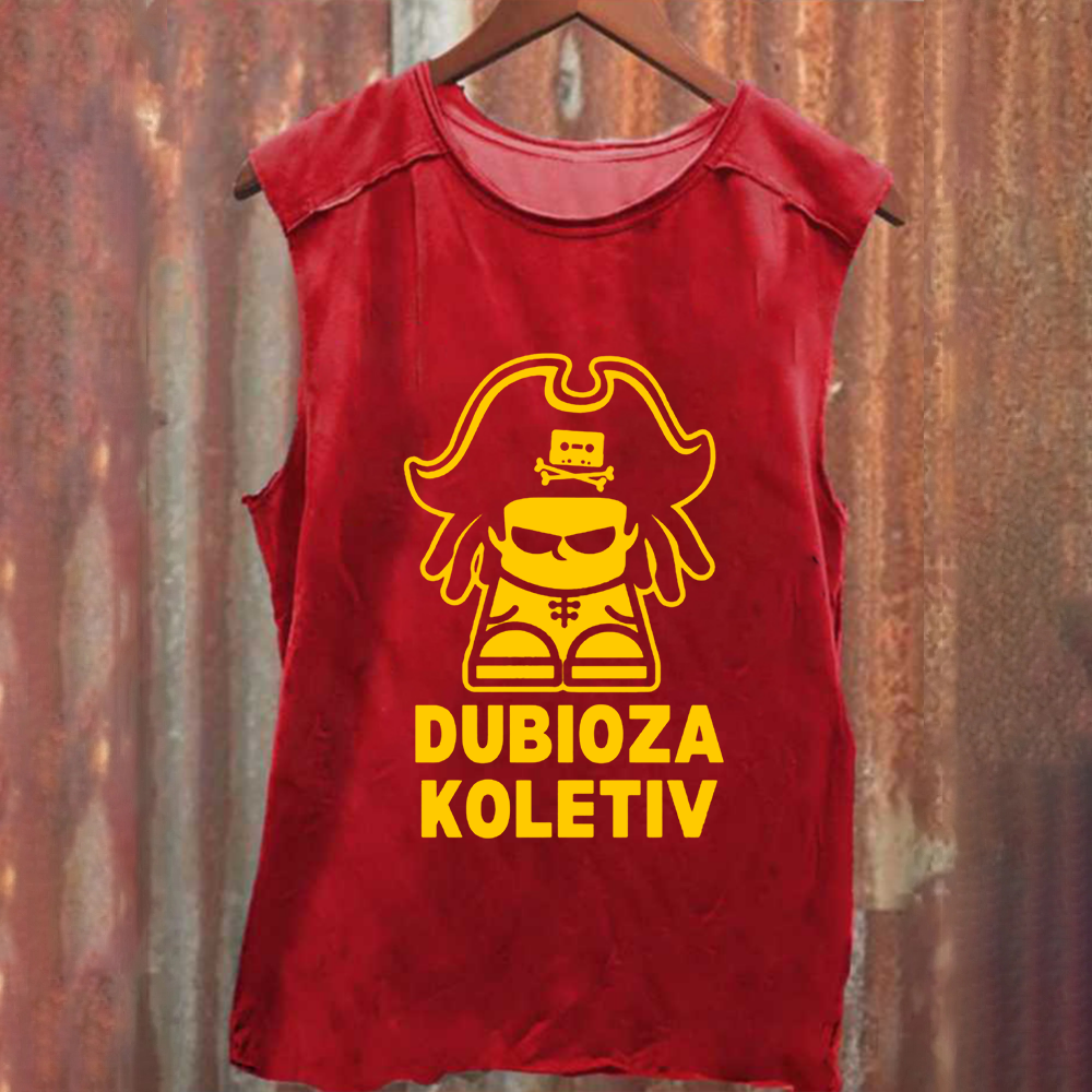 Unisex Vintage Washed Dubioza Kolektiv Band Tank Top