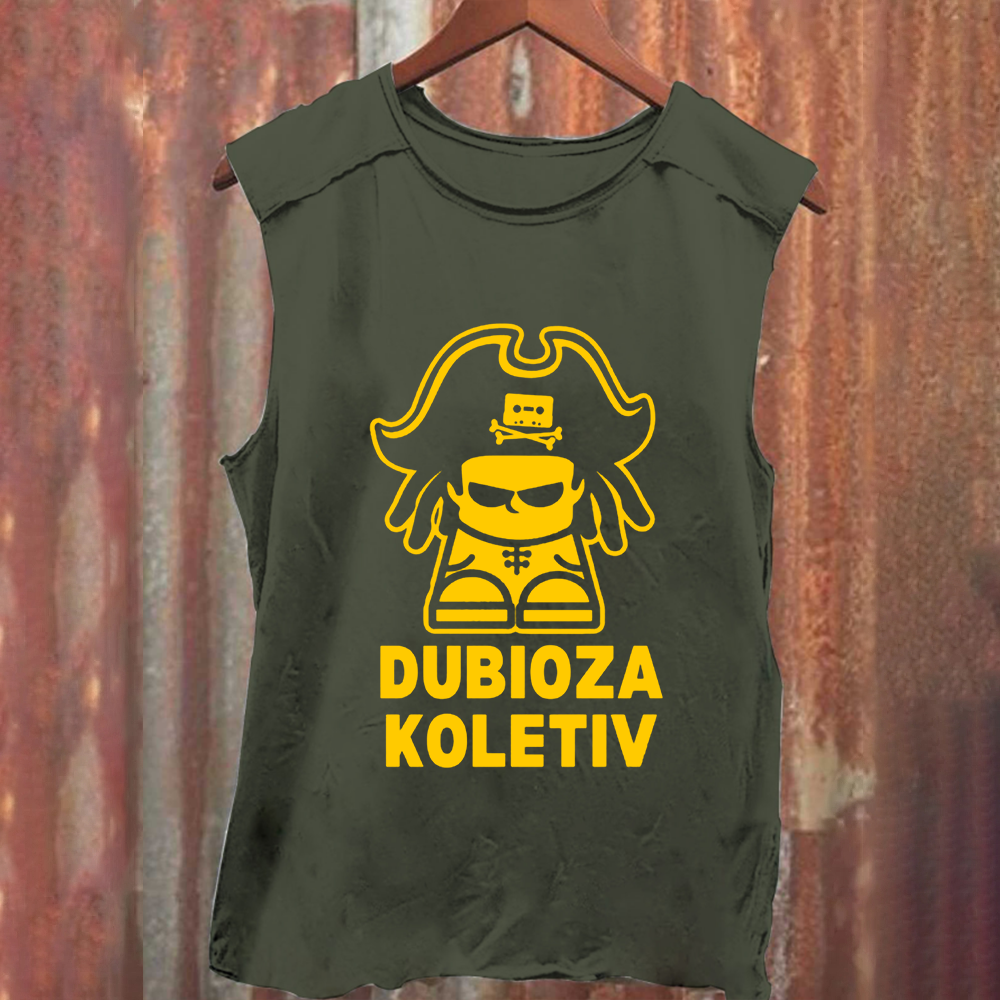Unisex Vintage Washed Dubioza Kolektiv Band Tank Top