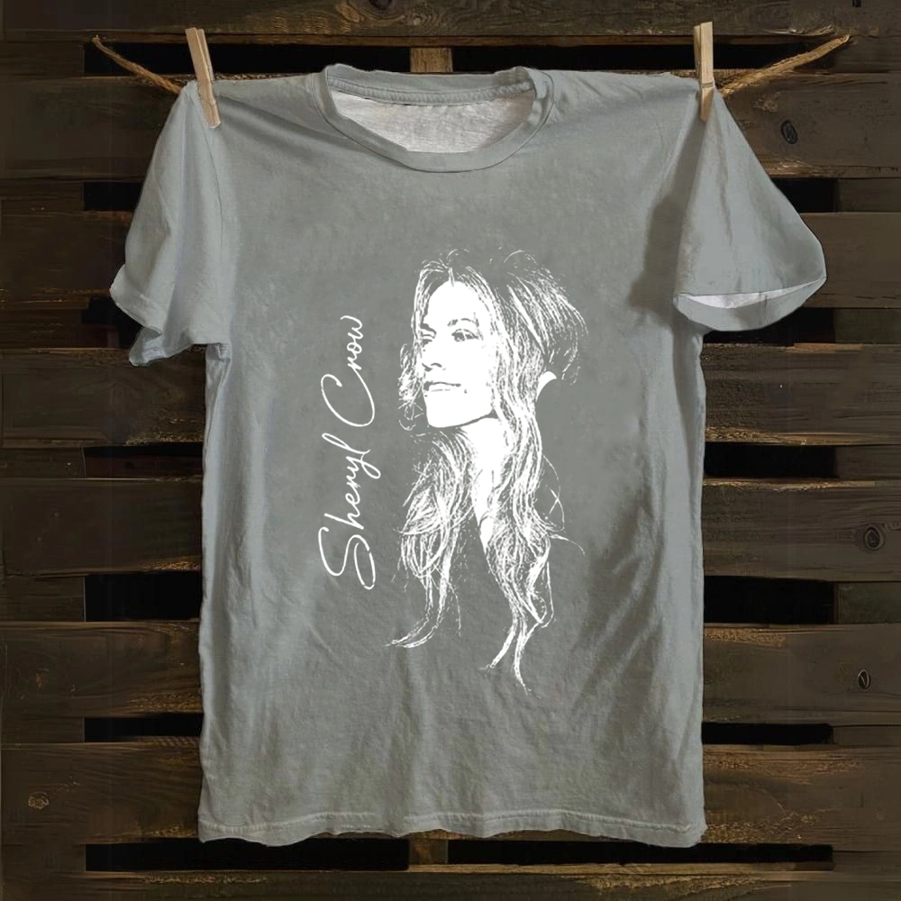 Unisex Vintage  Sheryl Crow Singer Cotton T-Shirt
