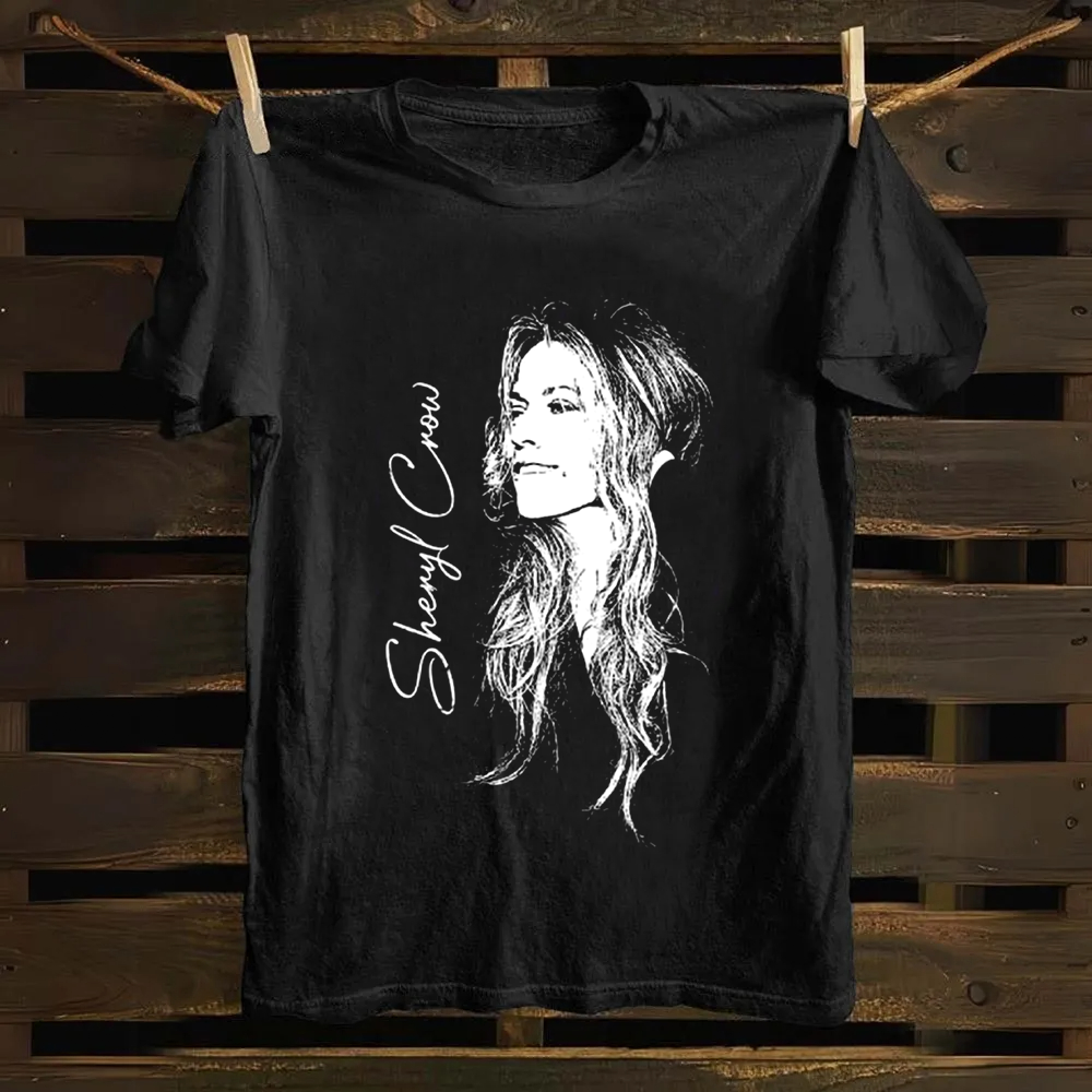 Unisex Vintage  Sheryl Crow Singer Cotton T-Shirt