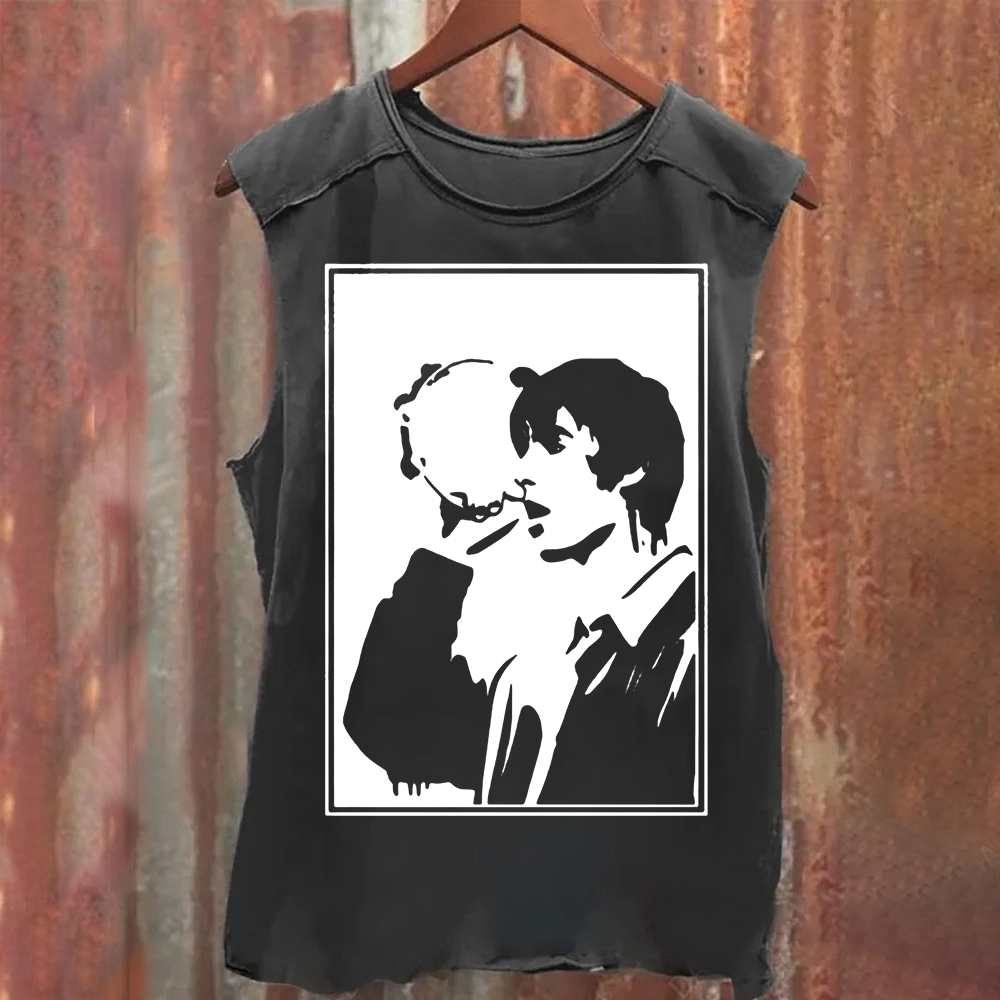 Oasis Band Vintage Washed Tank Top