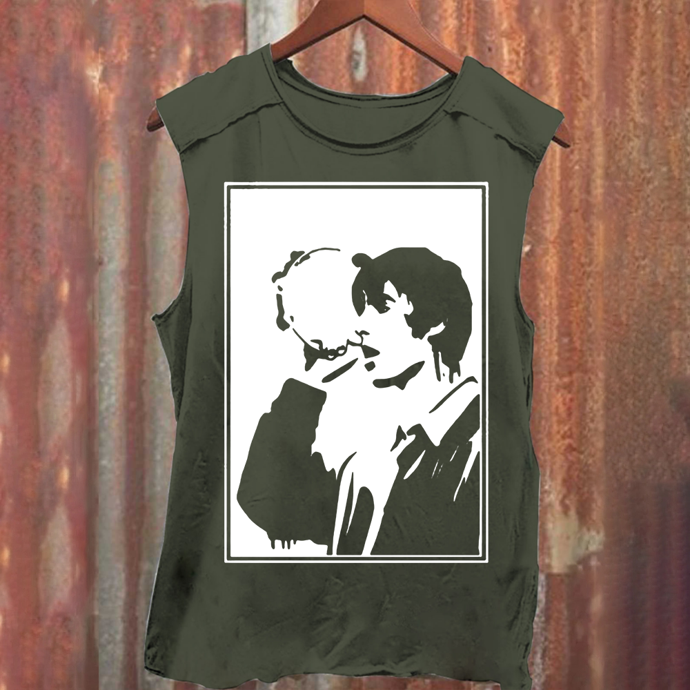 Oasis Band Vintage Washed Tank Top