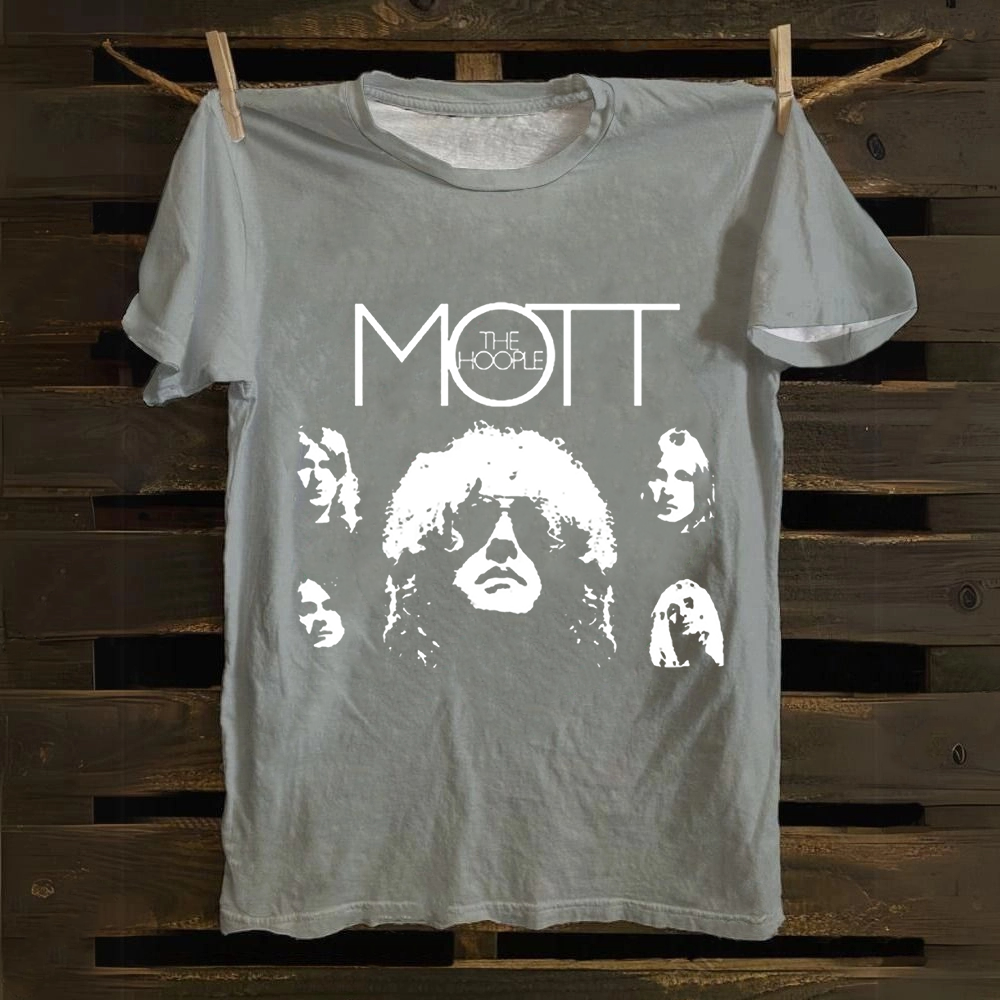 Unisex Vintage  Mott The Hoople Band Cotton T-Shirt