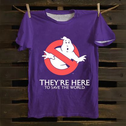 Unisex Vintage  Ghostbusters Horror Movie  Cotton T-Shirt