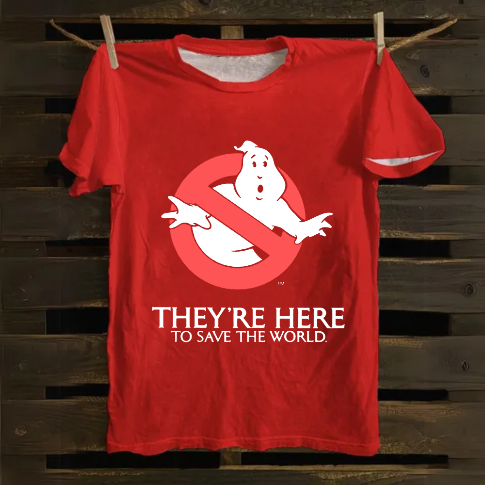 Unisex Vintage  Ghostbusters Horror Movie  Cotton T-Shirt