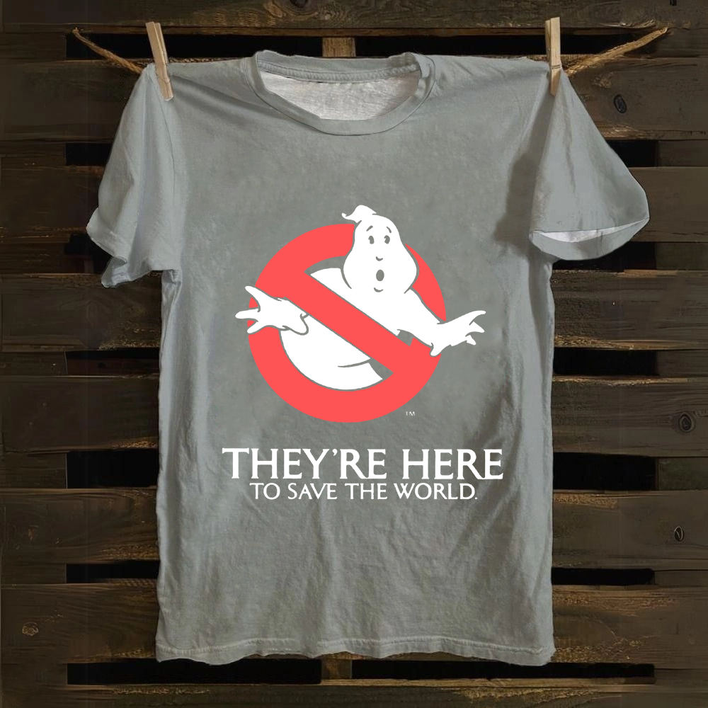 Unisex Vintage  Ghostbusters Horror Movie  Cotton T-Shirt