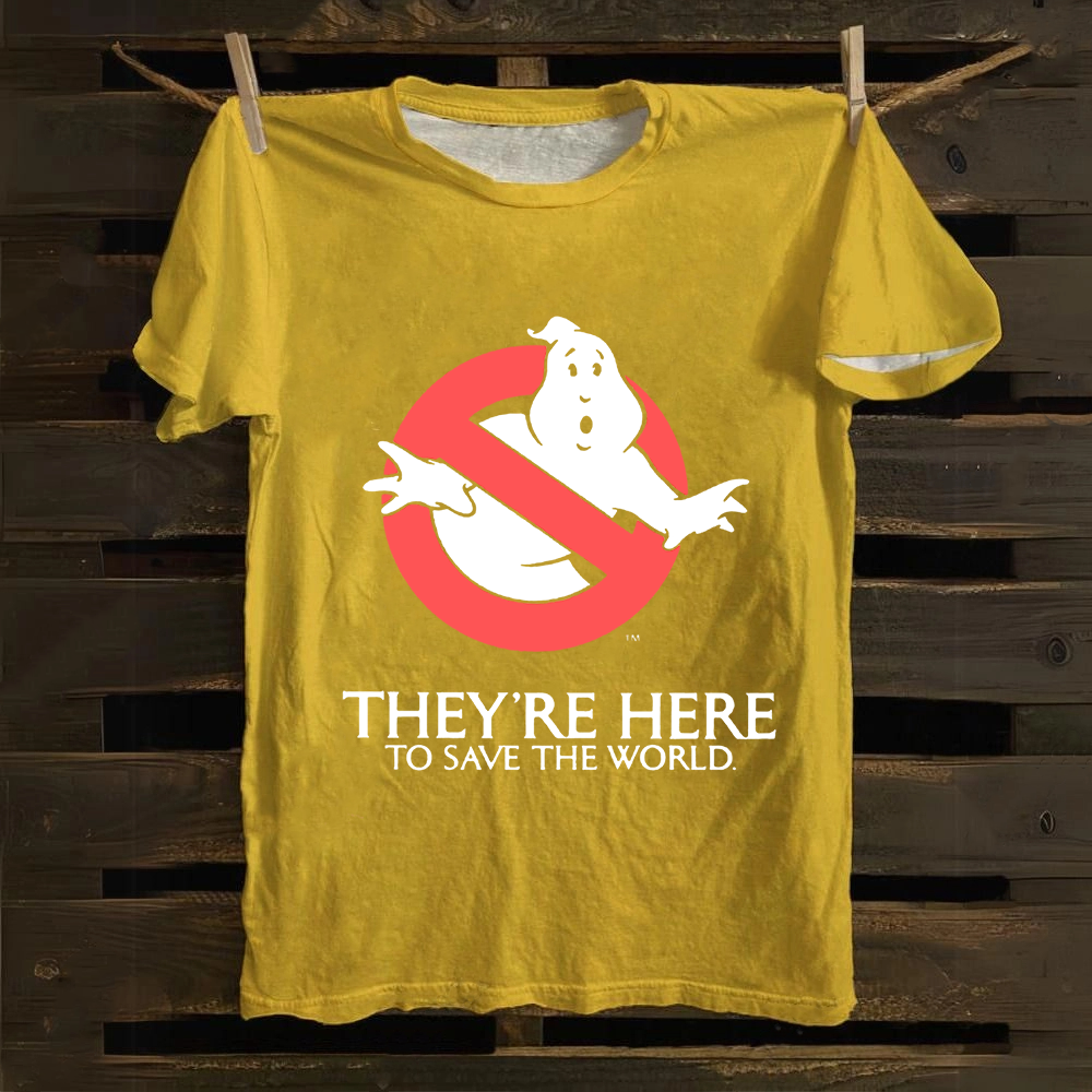 Unisex Vintage  Ghostbusters Horror Movie  Cotton T-Shirt