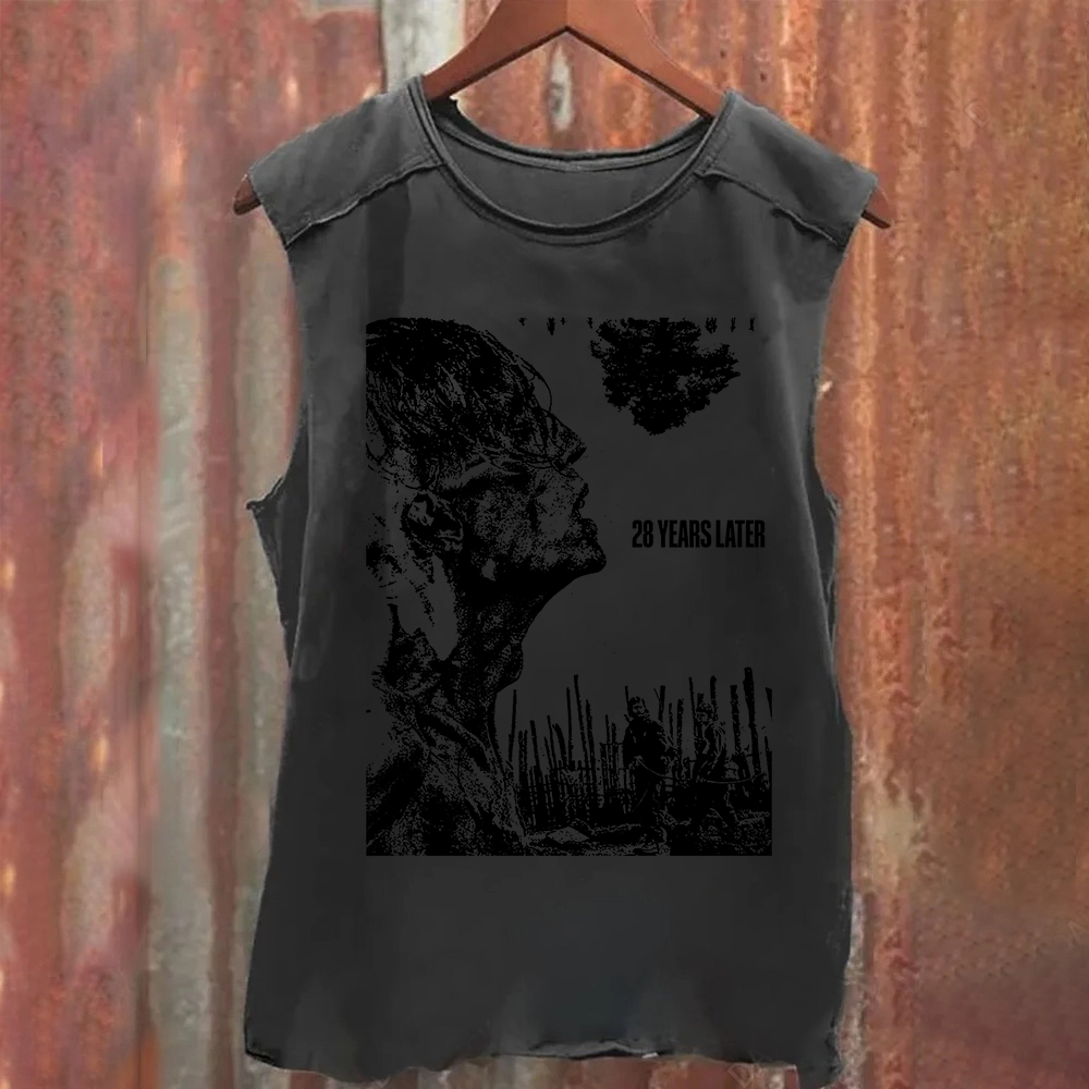 Unisex Vintage Washed 28 years later horror movie 2025 Tank Top