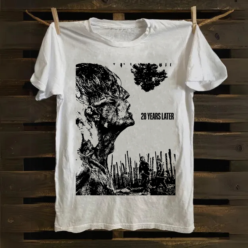 Unisex Vintage 28 years later horror movie 2025 Cotton T-Shirt