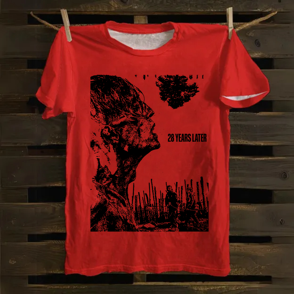 Unisex Vintage 28 years later horror movie 2025 Cotton T-Shirt