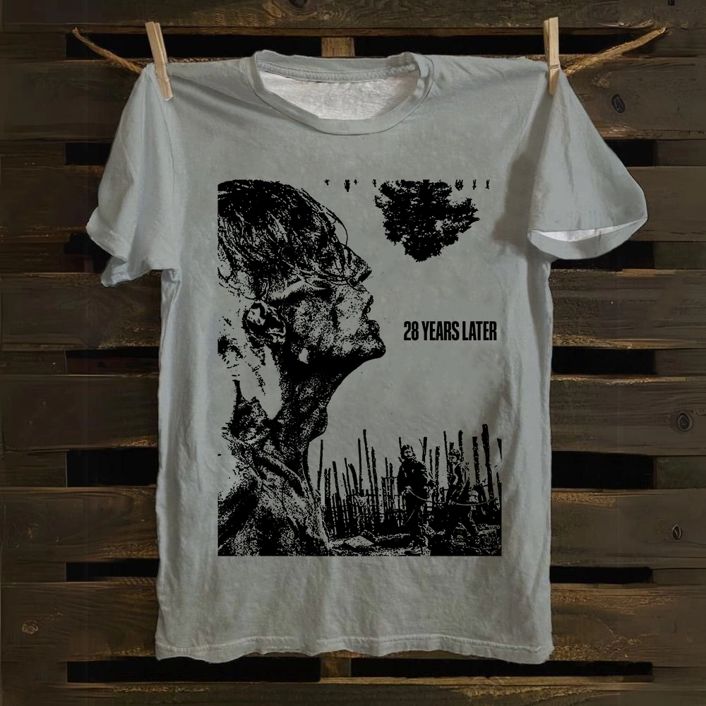 Unisex Vintage 28 years later horror movie 2025 Cotton T-Shirt