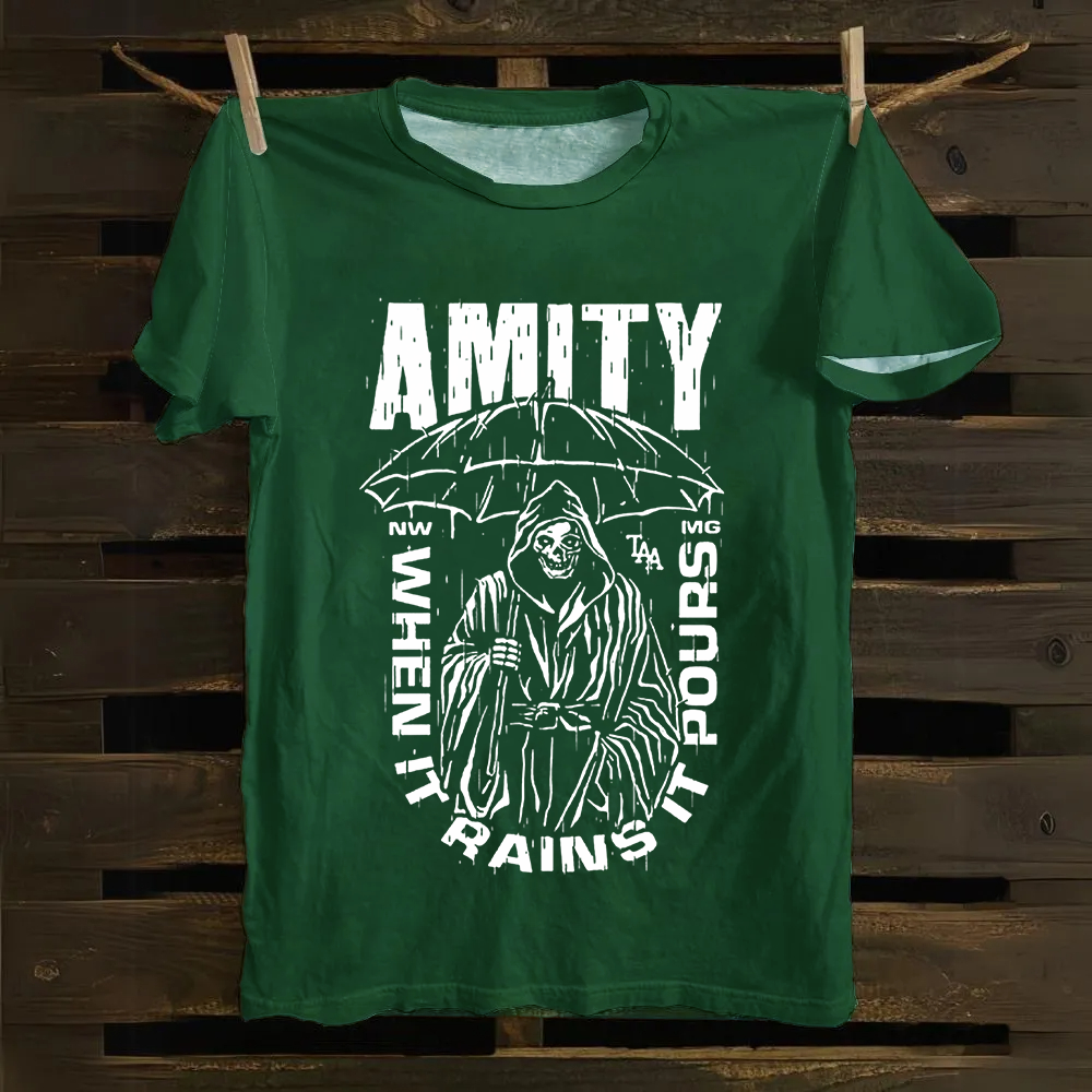 Unisex Vintage The Amity Affliction Band Cotton T-Shirt