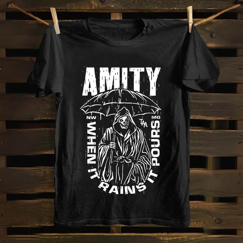 Unisex Vintage The Amity Affliction Band Cotton T-Shirt