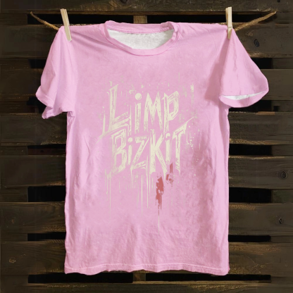 Unisex Vintage  Limp Bizkit Band Cotton T-Shirt