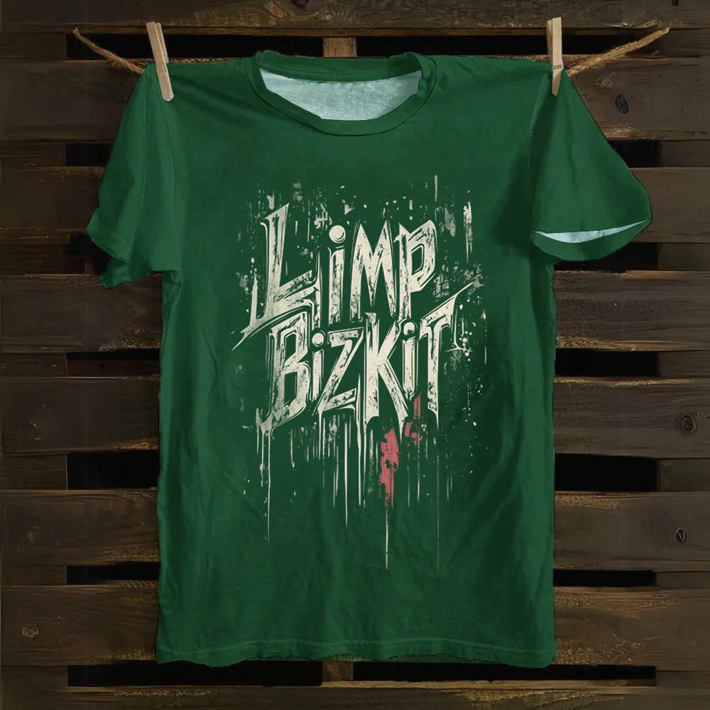 Unisex Vintage  Limp Bizkit Band Cotton T-Shirt