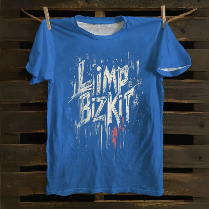 Unisex Vintage  Limp Bizkit Band Cotton T-Shirt