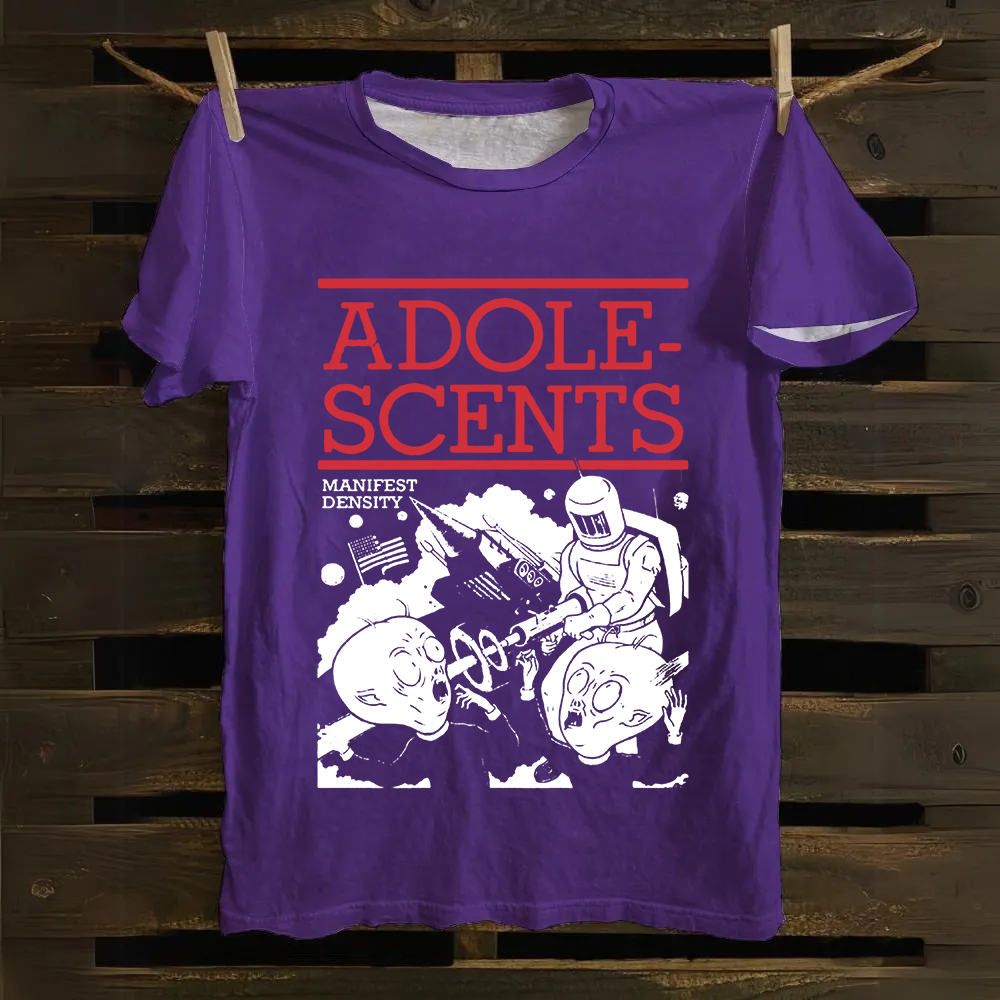 Unisex Vintage  Adolescents Band Cotton T-Shirt