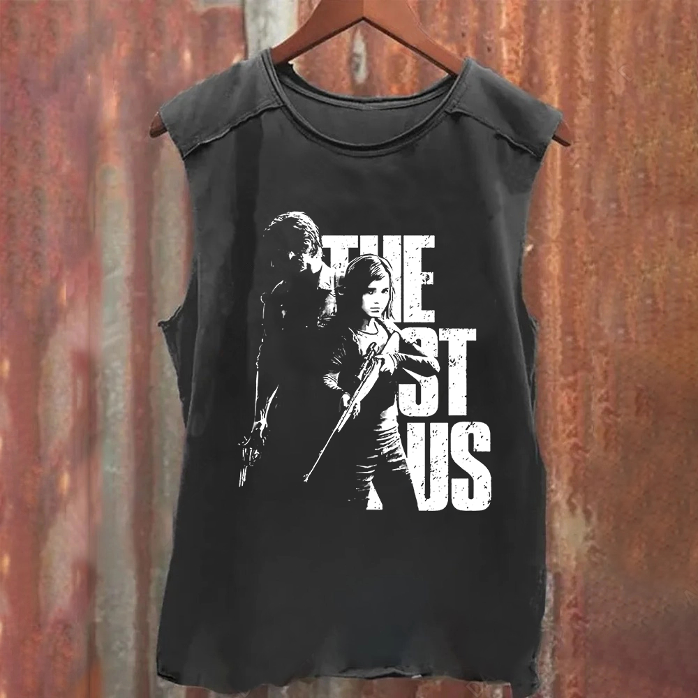 Unisex Vintage Washed The Last of Us Horror Game Movie Tank Top