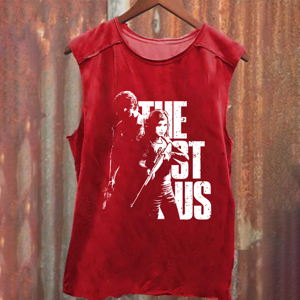Unisex Vintage Washed The Last of Us Horror Game Movie Tank Top