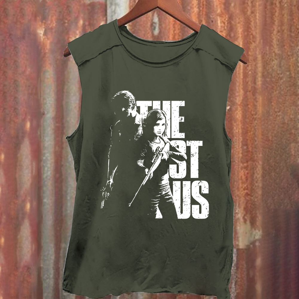 Unisex Vintage Washed The Last of Us Horror Game Movie Tank Top