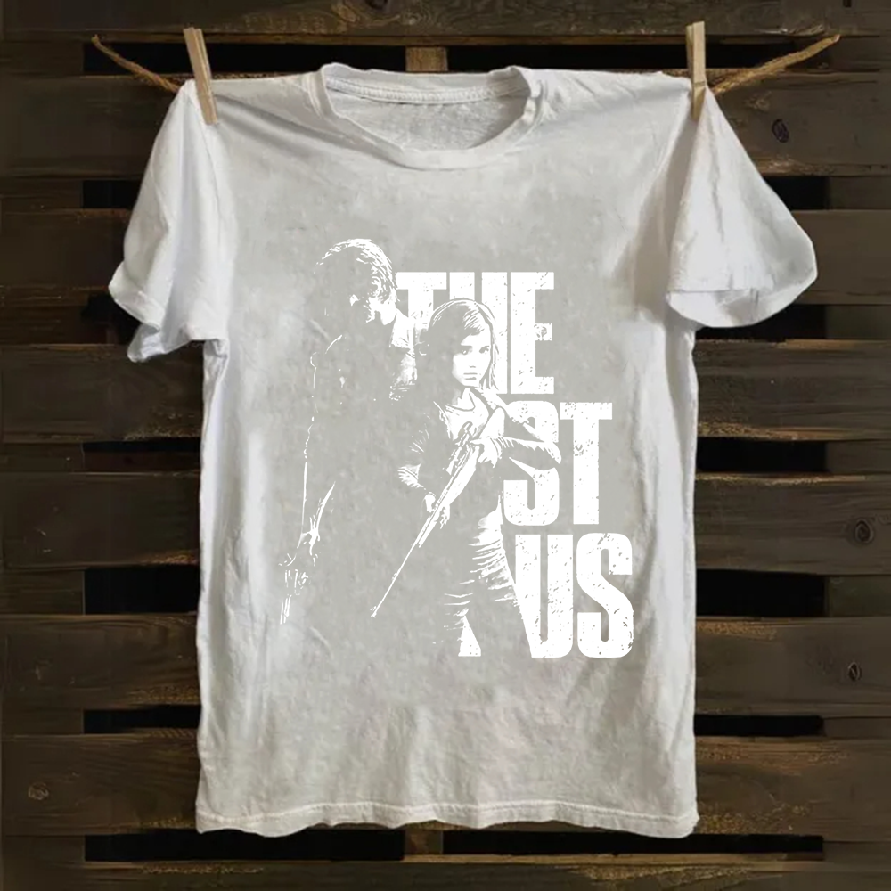 Unisex Vintage The Last of Us Horror Game Movie Cotton T-Shirt
